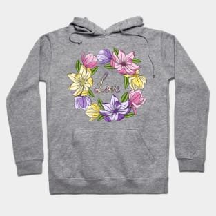 Love - Magnolia Flowers Hoodie